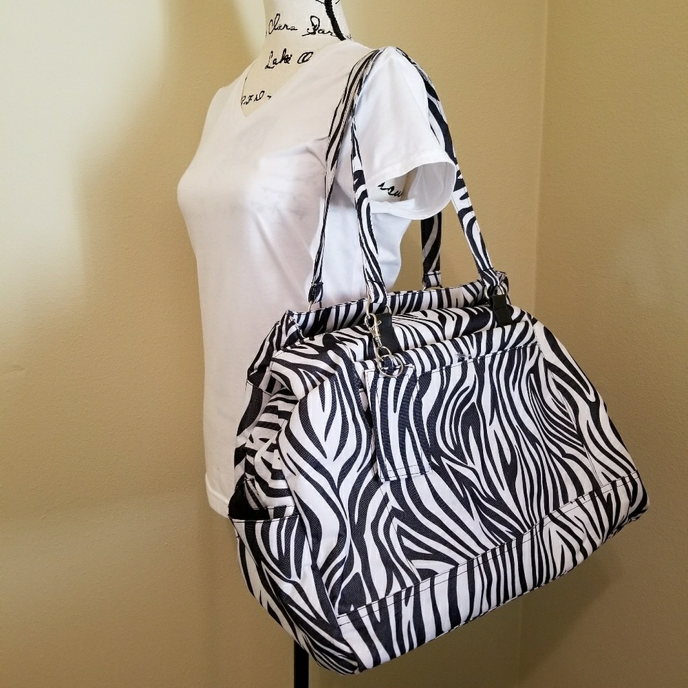 Zebra Print Travel Bag